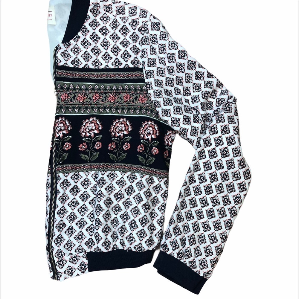 Print Lightweight Bomber Style Jacket - Picture 10 of 10